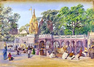 金殿，贝拿勒斯，印度，十一月，1878年