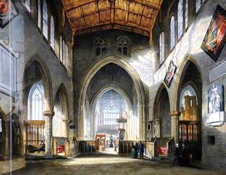 Interior of Rotherham Parish Church, South Yorkshire