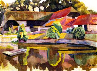 Barns and Pond, Charleston