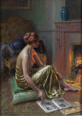 At the Fireplace