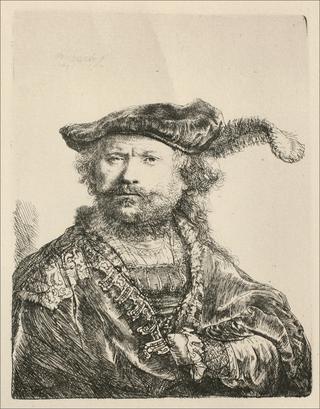 Rembrandt with Mezetin Hat and Feather