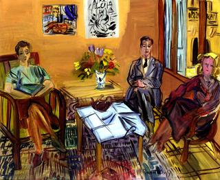Two Figures Having Tea in the Studio at Perpignan