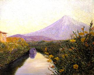 Fuji from the Canal, Iwabuchi