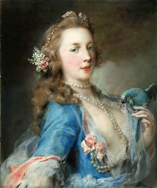 Young Woman with a Parrot