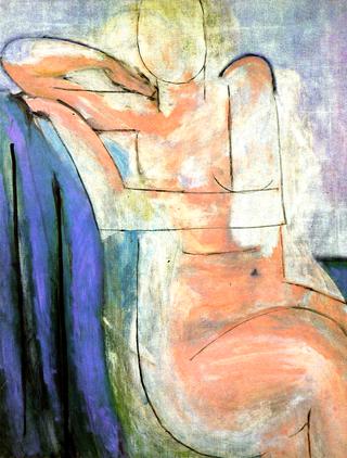 Seated Pink Nude