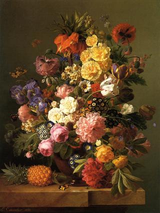 Still Life with Flowers and a Pineapple