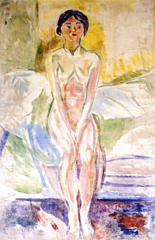 Seated Nude on the Edge of the Bed