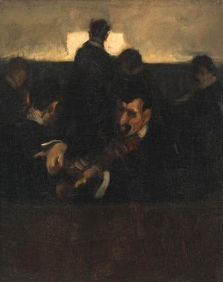 Group of Musicians in an Orchestra Pit