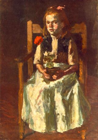 Girl with Geranium