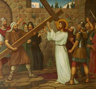 Jesus Receives His Cross
