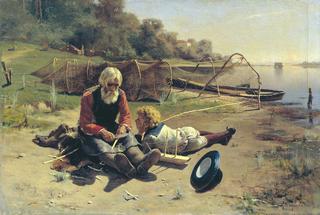 Fisherman with a Boy