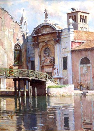 Venetian Scene, Canal