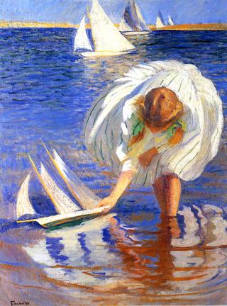 Girl with Sailboat