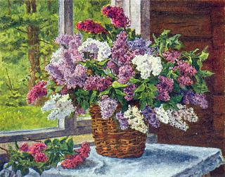 Lilacs by the window