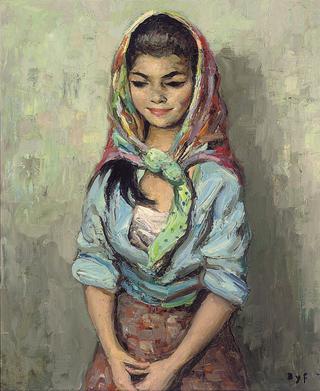 Gypsy girl in a shawl