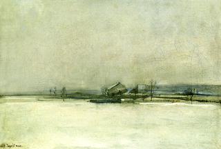 Winter Landscape with Barn