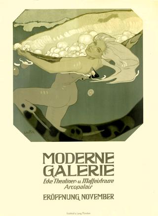 Advertisement for Moderne Galerie