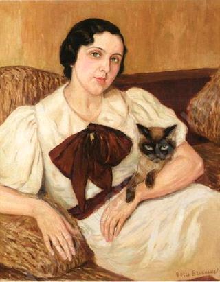 Woman with Cat