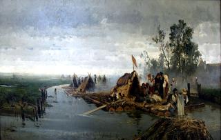 Landscape with Rafts