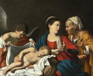 Madonna and Child with Saint Anne and an Angel