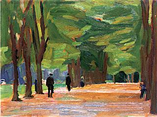 Avenue of Trees by the Rhine, Speyer (study)