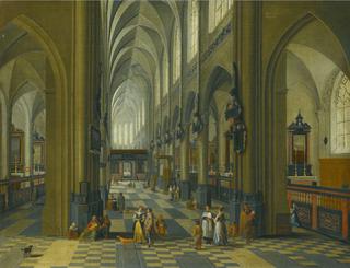 Interior of a Gothic Cathedral