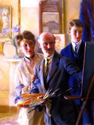 The Artist, His Wife Lucy and Their Son Henry