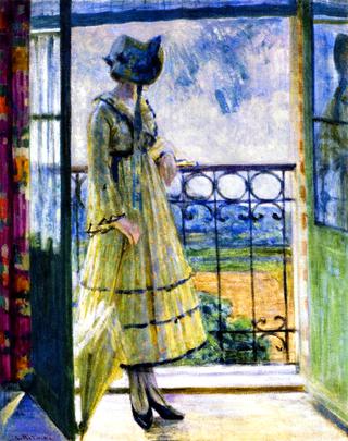 Girl on Balcony