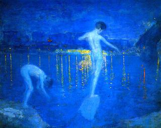 Boys Bathing in the Mississippi River