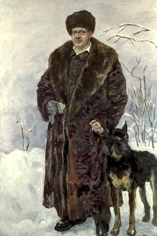 Self-Portrait with Dog