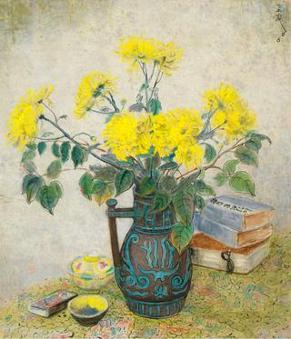 Yellow Flowers in a Vase