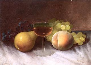 Still Life with Fruit and Wine Glass