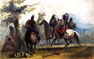 Sioux Setting Out on an Expedition to Capture Wild Horses