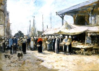 Trouville, Fish Market