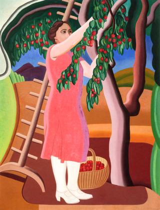 Woman with Cherry Tree