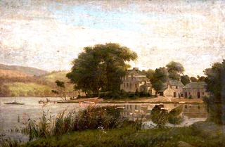 Landscape with a Lake and Houses