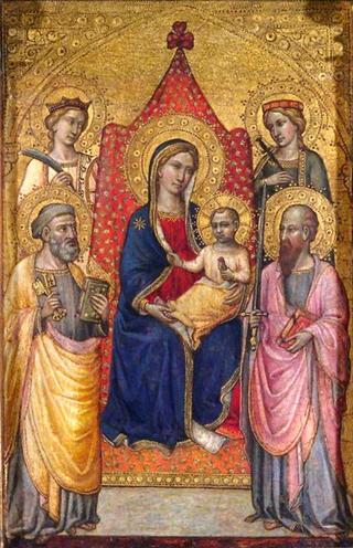 Virgin and Child Enthroned with Saints Peter, Paul, Catherine and Lucy