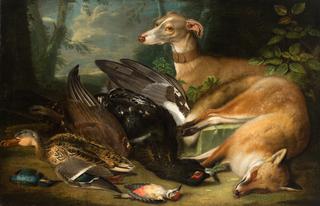 Greyhound with Prey