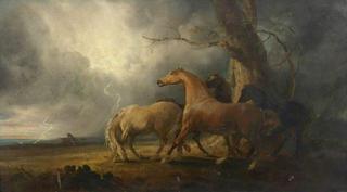 Horses in a Thunderstorm