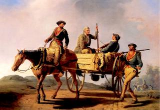 Veterans of 1776 Returning from the War