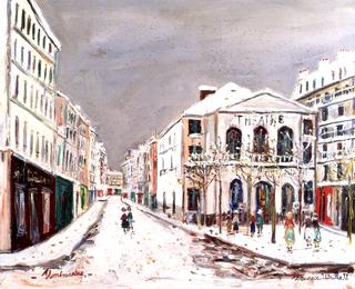 The Theatre de l'Atelier in the Snow