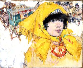 Siberian Girl in Yellow