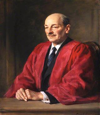 Clement Attlee, 1st Earl Attlee, Wearing DCL Robes, Commoner, Prime Minister