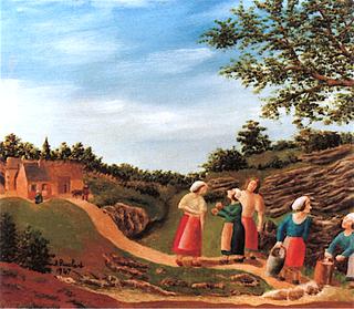 Five Peasant Women Drawing Water