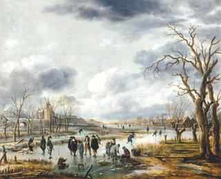 Scene on the Ice outside the Town Walls