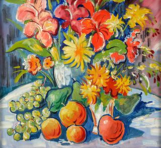Still Life with Flowers and Fruit