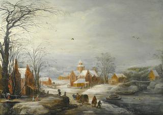 Winter Landscape with Travellers