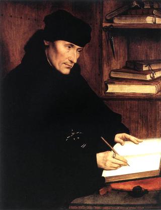 Portrait of Erasmus (half of diptych)
