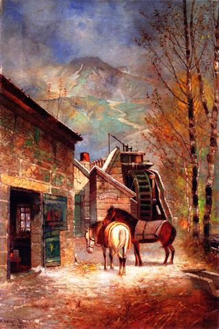 The Blacksmith's Shop and Old Mill at Salt Lake City