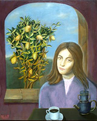 Girl and Lemon Tree